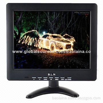 Plastic Housing 10-inch LCD Monitor with HDMI/VGA/AV, 800 x 600 Pixels Resolution